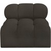 Meridian Furniture,Ames Boucle Fabric Armless - 4 of 4