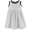 Hudson Baby Infant Girl Cotton Dress, Cardigan and Shoe 3pc Set, Black Dot, 12-18 Months - 3 of 4