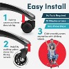 Lifelong Office Chair Caster Wheels for Hardwood Floors and Carpet, Heavy Duty, Universal Fit - 3 of 4