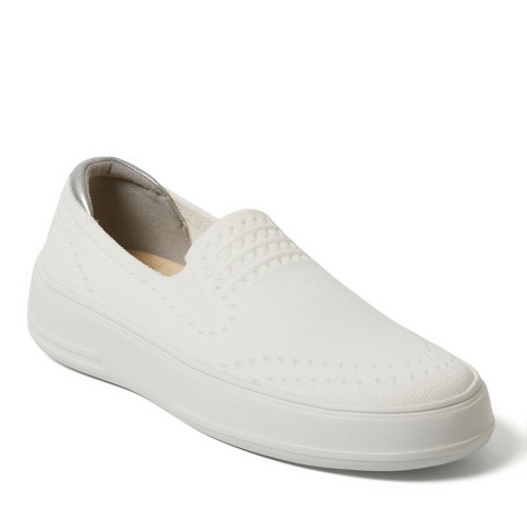 Женские кроссовки Dearfoams Women's Sophie Slip-On Sneaker - White 2 Size 10