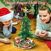 1Pc 2025 Christmas Tree Building Set With LED Light Tabletop Christmas Building Block 24 Days Christmas Countdown Calendar for Boys Girls 3-6 - 4 of 4