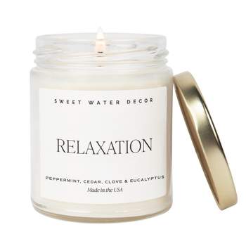 Sweet Water Decor Relaxation 9oz Clear Jar Soy Candle