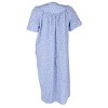 Elegant Emily Women's Woven Seeksucker Patterned Duster Gown - 3 of 3