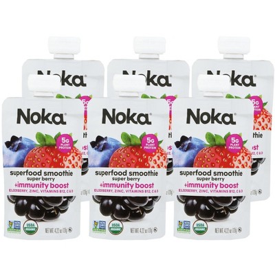Noka Organic Superfood Smoothie Super Berry - Case of 6/4.22 oz