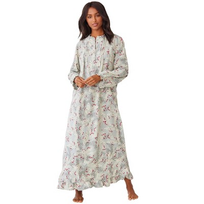 Only Necessities Long Flannel Nightgown