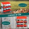 Chicken Nesting Box Roll Away - Galvanized Steel Laying Nest with Legs, Wall Mountable Design for Hens, Ventilated & Easy Clean Egg Collection - 3 of 4