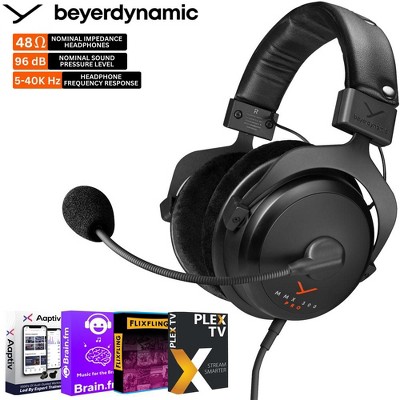 BeyerDynamic MMX 300 PRO Closed Back Gaming Headset & Audio Essentials Bundle