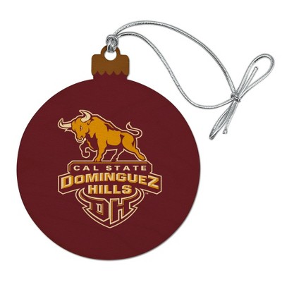 California State University Dominguez Hills Primary Logo Wood Christmas Tree Holiday Ornament
