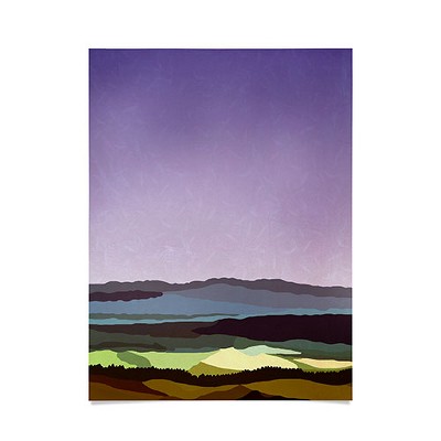 Alisa Galitsyna Sunset Over the Valley Poster- 18" x 24" - Society6