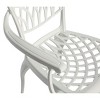 Sapphtopaz Outdoor Patio Furniture Bistro Set Patio Aluminum Hollow Design Bar Lounge Table and Chairs Set for Small Garden, Outdoor, Terrace - 4 of 4