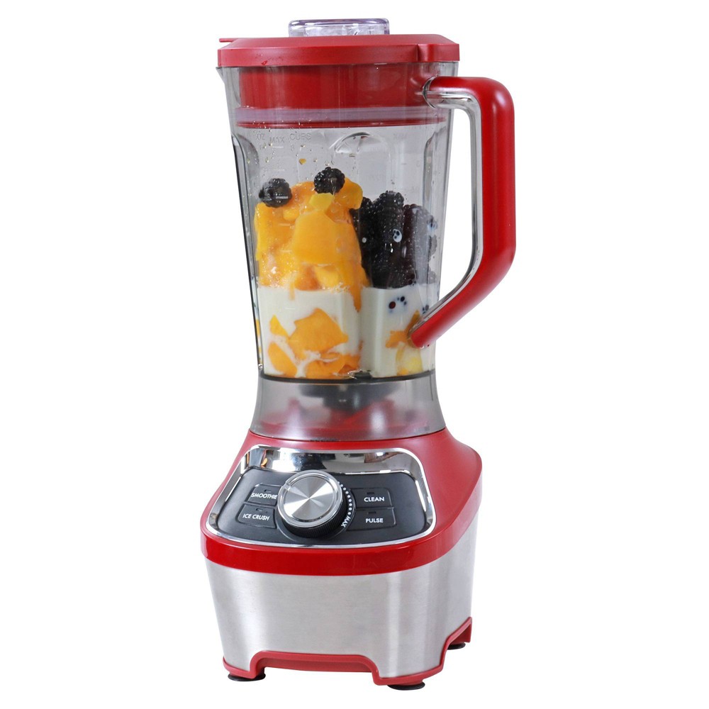 Photos - Mixer Kenmore 64 oz Stand Blender 1200W Smoothie and Ice Crush Modes Red: 16 Speeds, Stainless Steel Blades, Dishwasher-Safe 