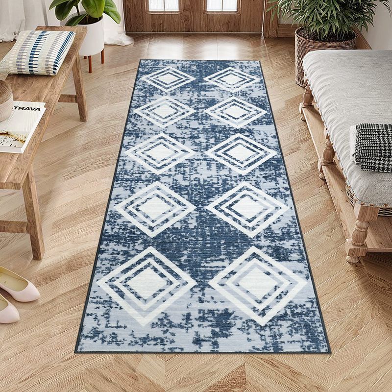 Area Rug Moroccan Soft Rug Modern Geometric Rug for Bedroom Living Room Kitchen Dining Room Rugs, 1 of 9
