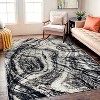 World Rug Gallery Distressed Abstract Indoor Area Rug - 2 of 4