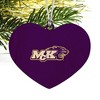 McKendree University Primary Logo Heart Love Wood Christmas Tree Holiday Ornament - 2 of 3