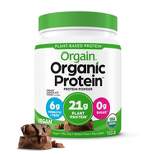 Orgain Organic Vegan Plant Based Protein Powder - Creamy Chocolate Fudge - 16.32oz