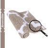 20" x 60" Marrakesh Collection Beige 100% Polyester Reversible Runner Bath Rug - Better Trends - 2 of 3