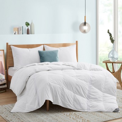 Puredown Lightweight Breathable 75% White Down Comforter, Oversized Blanekt