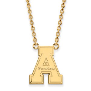 Black Bow Jewelry 10k Yellow Gold Appalachian State Mountaineers NCAA Necklace 18 Inch - 1 of 4