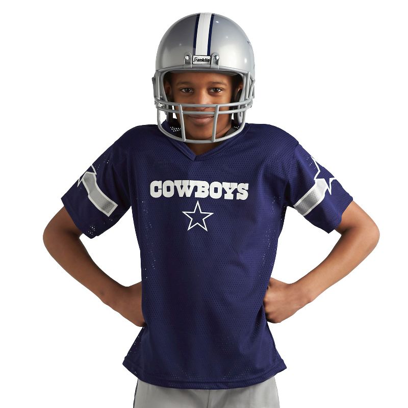 Franklin Sports Dallas Cowboys Deluxe Football Helmet/Uniform Set, 2 of 5