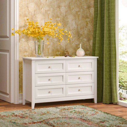 Solid wood white deals drawers