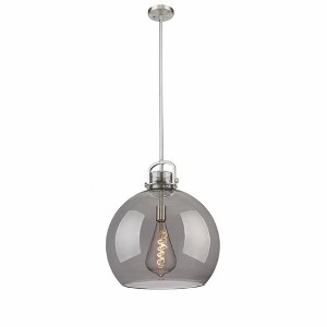 Newton Sphere - 1 Light Stem Hung Pendant In Industrial Style-22.5 Inches Tall and 18 Inches Wide - 1 of 1