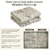 Modern Washable Abstract Distressed Area Rug, Indoor Non Slip Carpet, Ultra Soft Thin Contemporary Accent Mat for Living Room Bedroom - 4 of 4