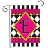 Briarwood Lane Everyday Garden Flag 12x18 For Outdoor Neon Checkerboard Monogram - E Garden Flag Flags For Outside - 2 of 4