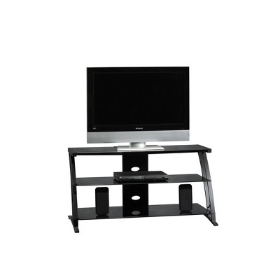 Deco Panel TV Stand for TVs up to 42" Black - Sauder