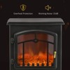 SEVOBAL Indoor Fireplaces Electric Wall-Mounted Fireplace Electric Fireplace Infrared Fireplace Heater for Indoor, Black, 15.25"*9.5"*22.5" - 4 of 4