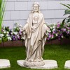 Northlight Sacred Heart of Jesus with Open Arms Outdoor Garden Statue - 24.5" - 2 of 4
