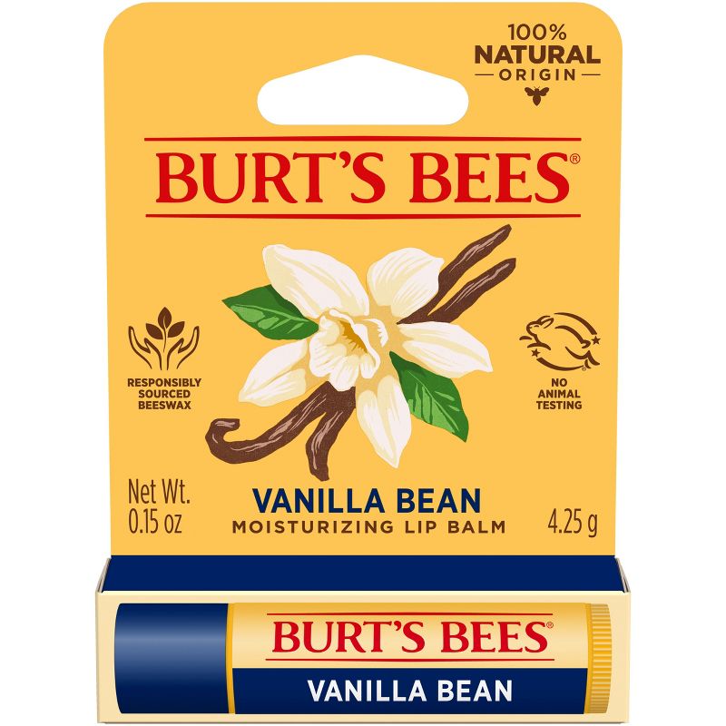 Burt&#39;s Bees Vanilla Bean Lip Balm Blister Box - 0.15oz, 5 of 17