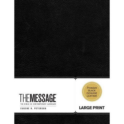 Message Large Print Bible-MS - (First Book Challenge) (Leather Bound)