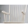 Gift Mark Modern Wooden Rocking Chair - White - 3 of 4