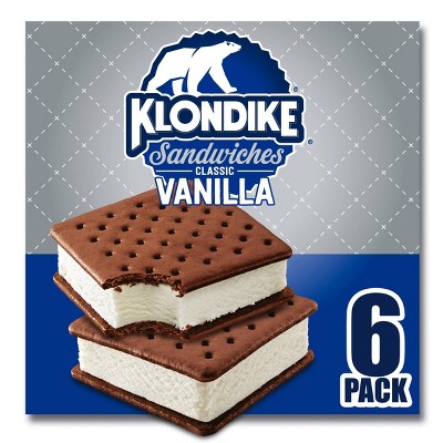 Klondike Vanilla Ice Cream Sandwich - 6pk/25.36 fl oz: REAL Seal