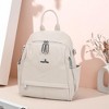 Generic Small Backpack Purse,Soft Vegan Leather Roomy Backpacks,Designer Ladies Shoulder Backpack Fashion Handbag - 2 of 4