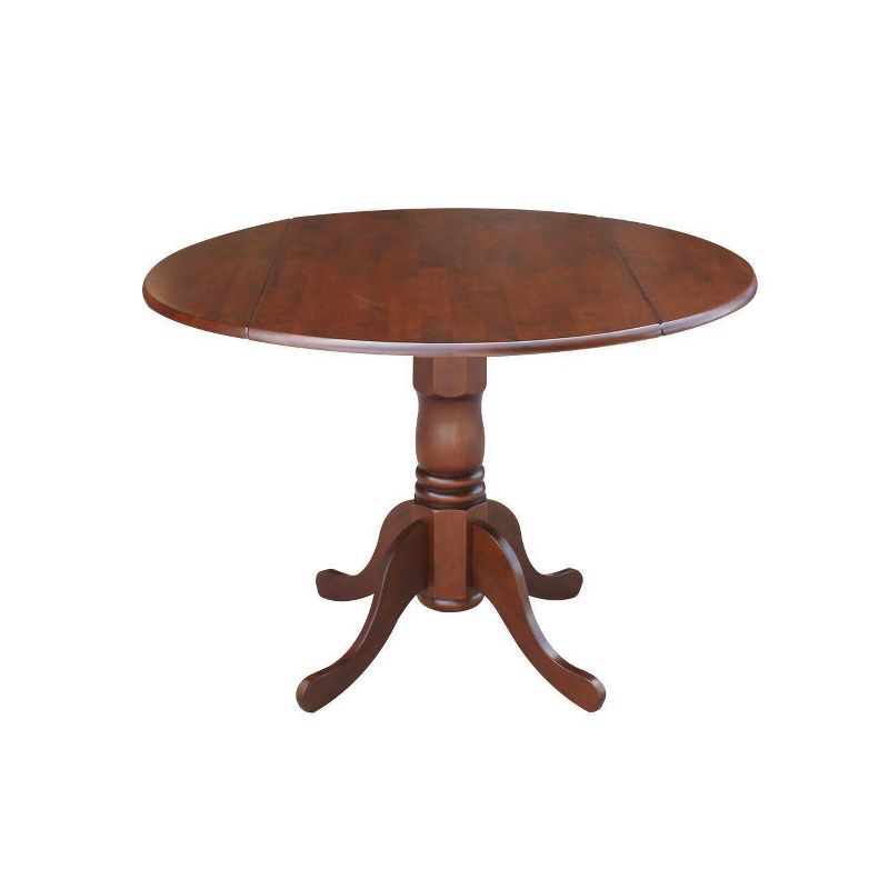 42" Mason Round Dual Drop Leaf Dining Table - International Concepts, 1 of 15