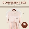 12 Pack Clear Vinyl Shoulder Covers, 12"H x 22"W x 2"D Closet Suit Storage Protectors - 3 of 4