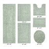 Lux Premium 100% Cotton Tufted Solid Reversible 6 PC Bath Rug Set – Ultra-Soft, Water-Absorbent, Durable, Machine Washable Bathroom Rug - 2 of 4