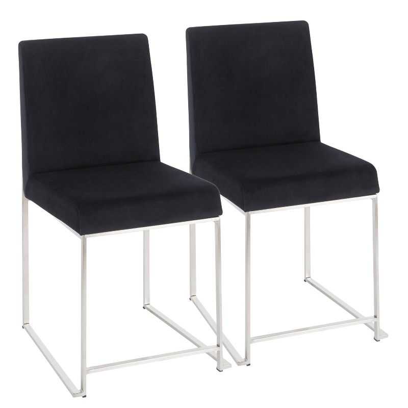 Set of 2 High Back Fuji Contemporary Dining Chairs - LumiSource, 1 of 14