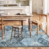 Washable Rug Vintage Floral Floor Carpet with Anti Slip Backing - 3 of 4