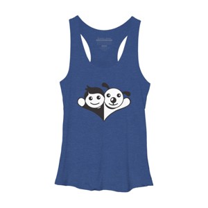Women's Design By Humans Doggy Friend By graphicganga Racerback Tank Top - 1 of 3