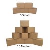 UBMOVE Moving Boxes 1 BedRoom Economy 15 Moving Box Kit + Moving Supplies - 4 of 4