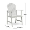 APRILSOUL39.00"Outdoor Weather Resistant Acacia Wood Adirondack Dining Chairs (Set of 2) - 3 of 4