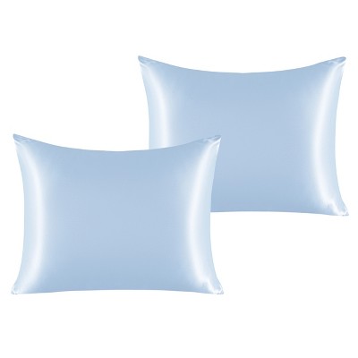 2 Pack Satin Pillowcases for Hair and Skin, Luxurious and Silky Pillow Cases with Envelope Closure - NTBAY