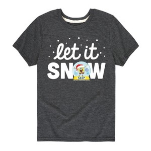 Boys' - SpongeBob SquarePants - Let It Snow Short Sleeve Graphic T-Shirt - 1 of 4