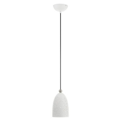 Arlington Mini Globe Pendant Light with Gold Interior & Brushed Nickel Finish