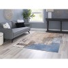 HomeStock Washable Kyler Beige/Blue 5x7, Transitional, Machine Woven with Printed Designs - 2 of 4