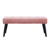 WestinTrends Velvet Tufted Bedroom Bench for Living Room & Entryway - 3 of 4