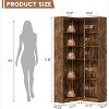 Corner Bookshelf, 71.8'' Farmhouse Corner Bookcase, L-Shaped Bookshelf Large Bookcase, 5 Tier Display Shelf Heavy Duty Bookcases for Home - 2 of 4
