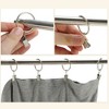 Unique Bargains Curtain Rings with Clips Iron for Hanging Curtains and Shower Curtain 10 Pcs - 4 of 4